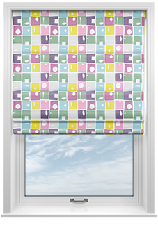 Bonnie, Violet - Roman Blind